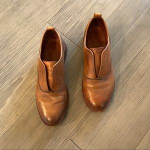 FRYE Kelly leather Oxford cognac buttery soft